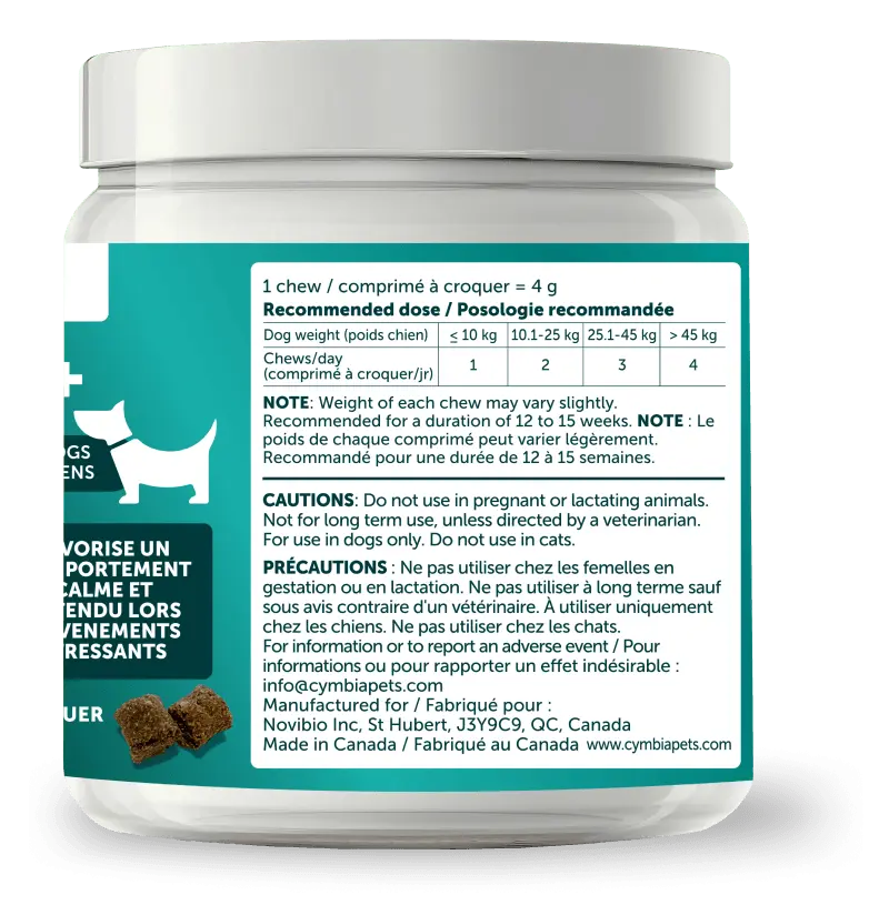 Relax Calming Supplement for Dogs Cymbia