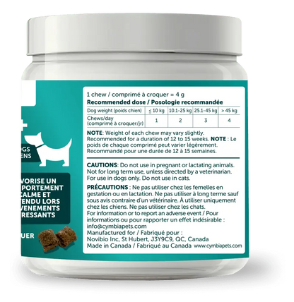 Relax Calming Supplement for Dogs Cymbia